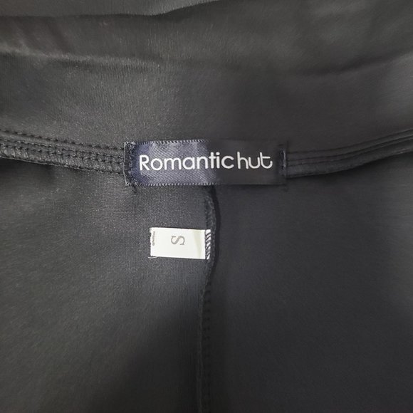 NEW Without Tags ROMANTIC HUT Black Goth Steampunk Peplum Blazer Coat - Picture 5 of 5